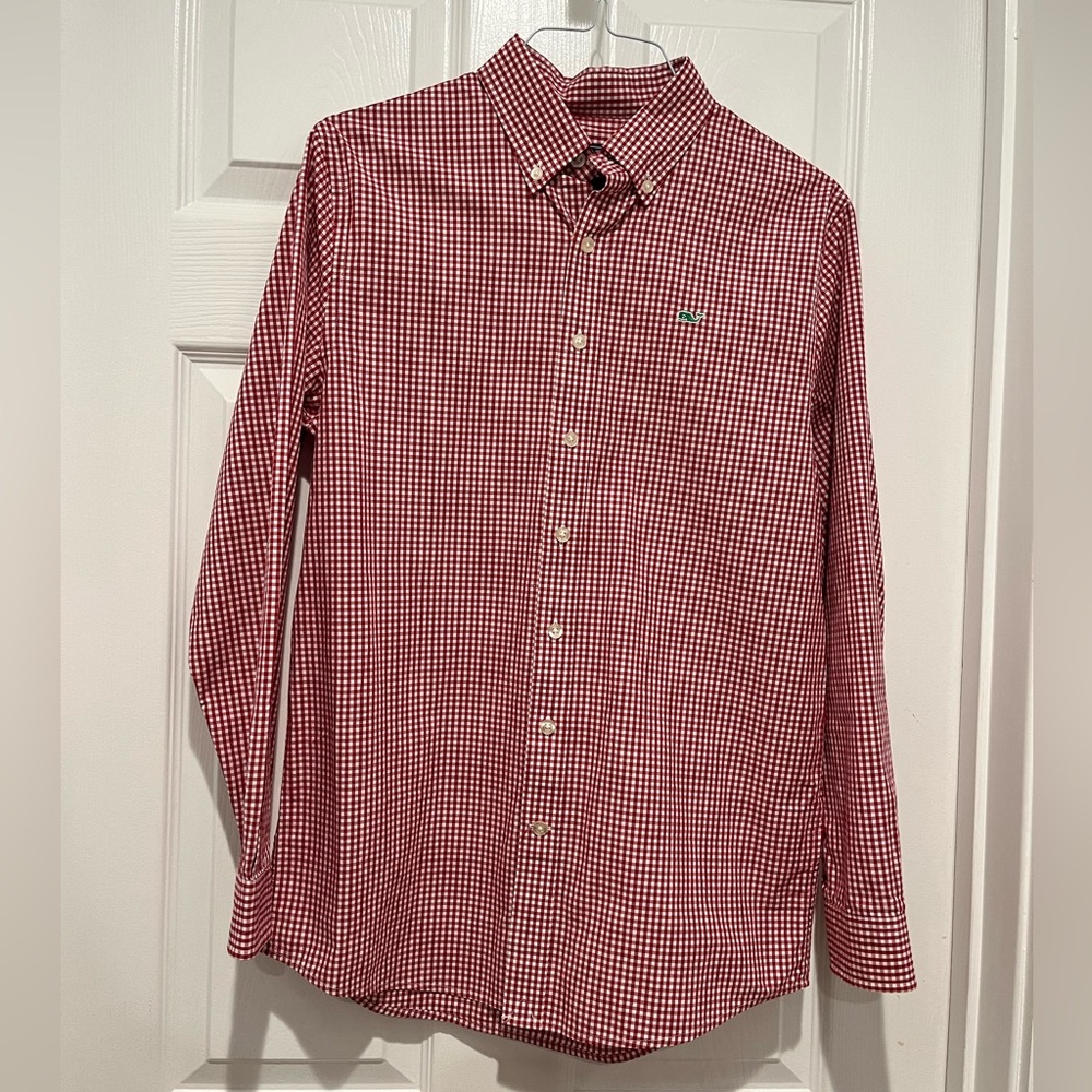 Vineyard Vines (Whale Shirt) 100% Cotton Boys L (16)
